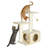 TRIXIE Valencia 28" Cat Tree, 3-Level Cat Tower, Sisal Scratching Posts, Plush Condo and Platforms, Dangling Cat Toy-866947100