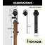 Sliding Classic Design Standard Single Barn Door Hardware Kit-1481397294-1493749061