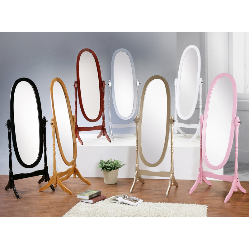 Characteristic Silver Finish Mirror In Traditional Queen Charming Style With Accent, Silver