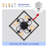 16.6” Cotton Fabric Caged Flush Mount Ceiling Fans  