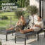 Chaise longue d'extérieur, ensemble de 2 chaises longues en osier-10155951