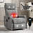 Heat Massage Manual Recliner Chair With Rocker And Swivel-561426459