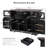 Kayoyr Kitchen Island with Drop Leaf Power Outlet and Storage Cabinets