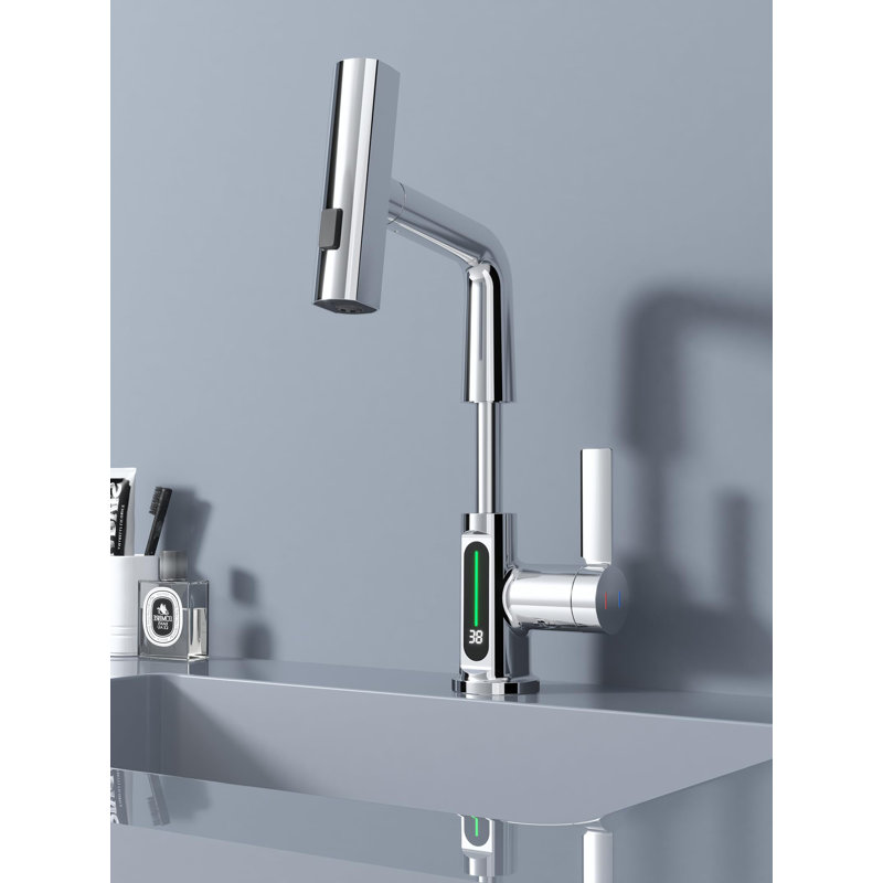 Single-Hole Bathroom Faucet, Chrome