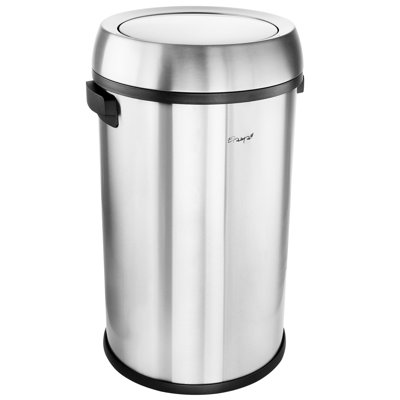 Poubelle à couvercle pivotant en acier 17 gallons