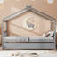 Lit simple en bois avec lit gigogne simple, gris-1646049081