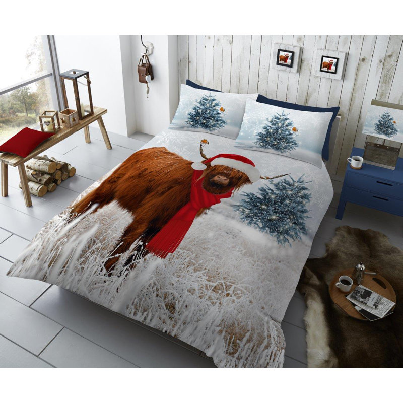 Cotton Blend Duvet Cover with Pillowcases, 135 x 200 cm Duvet Cover + 1 Standard Pillowcase