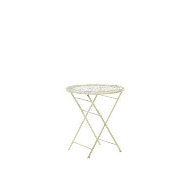 Gahanna Round Metal Folding Outdoor , cm W cm D