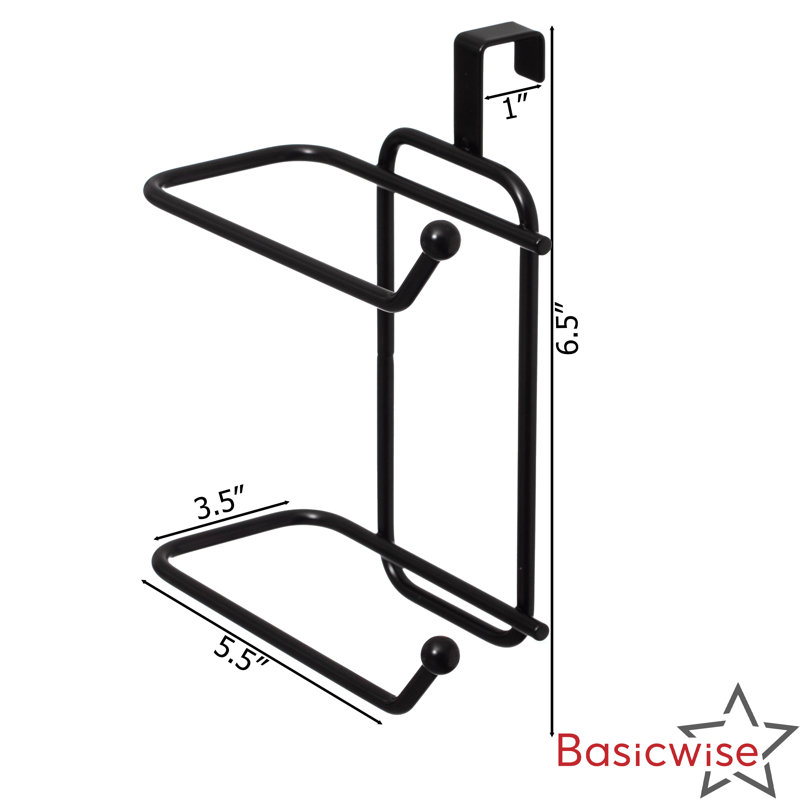 Porte-papier hygiénique à réservoir, Noir