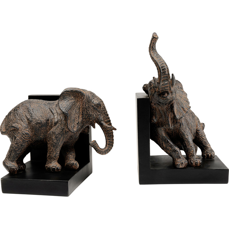 Bookend Elephants (2/Set), 41.9cm H x 46.5cm W x 36cm D