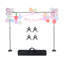Ensemble de support de fond réglable 8,5 pi x 10 pi - Support de fond en acier au carbone robuste avec 7 barres transversales pour la photographie de mariage, de fête et de studio