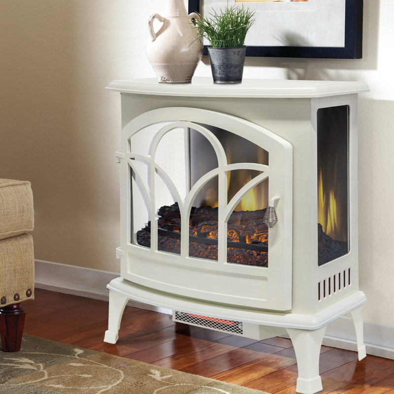 Panoramic 25'' W White Electric Stove with 5200 BTU