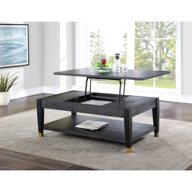 Table basse à plateau relevable