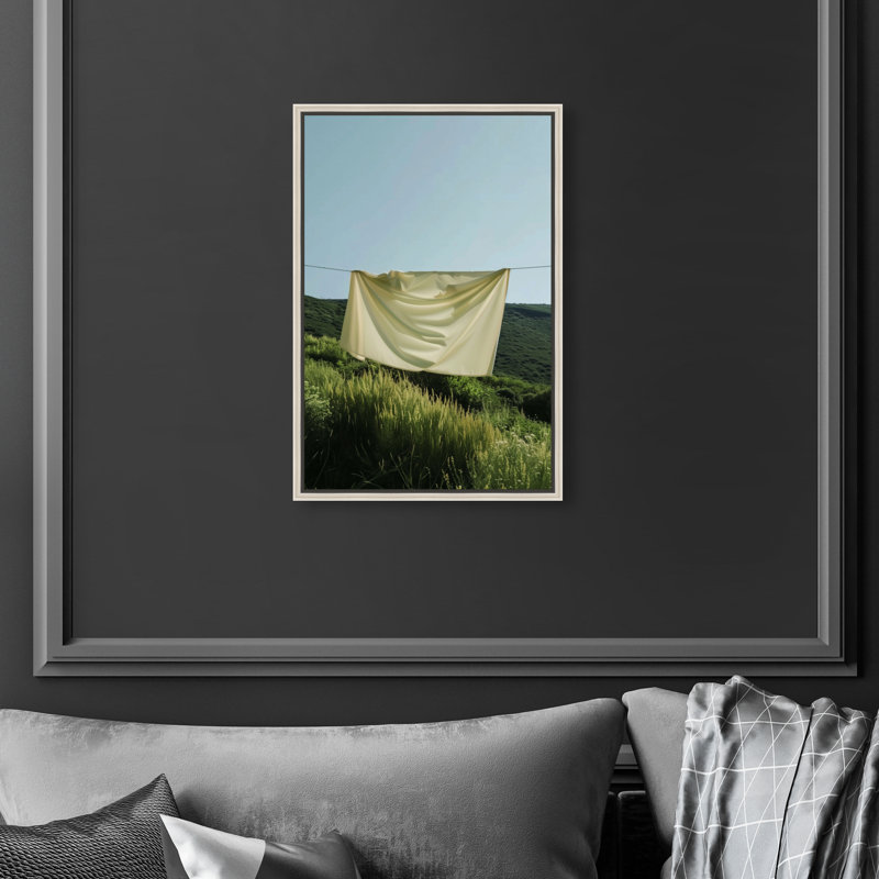 Floating Cotton I Print by Oliver Gal, 16"H x 11"W, Silver Floater Frame