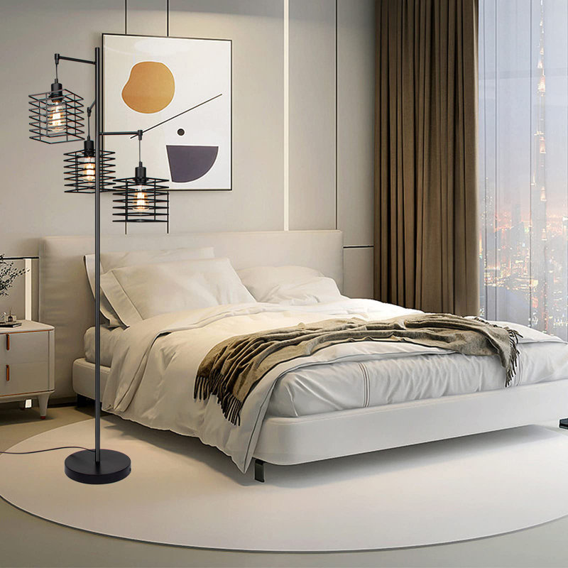 Ailyn 161cm Black Tree Floor Lamp