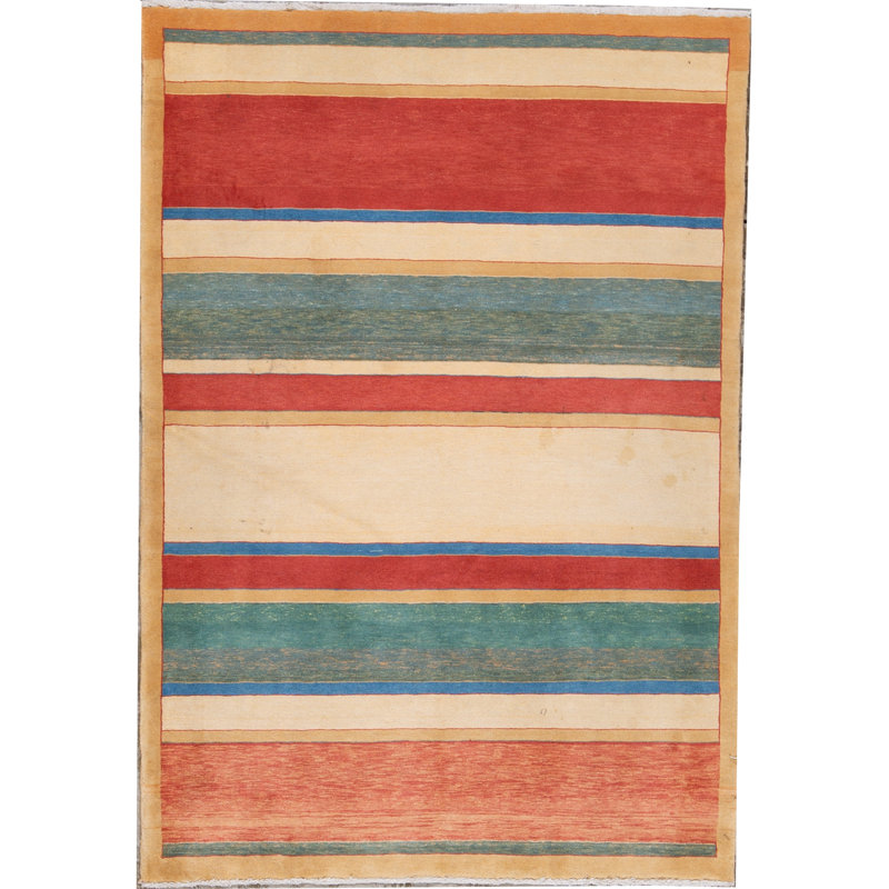 Hand-Knotted High-Quality Multi-Colored Area Rug