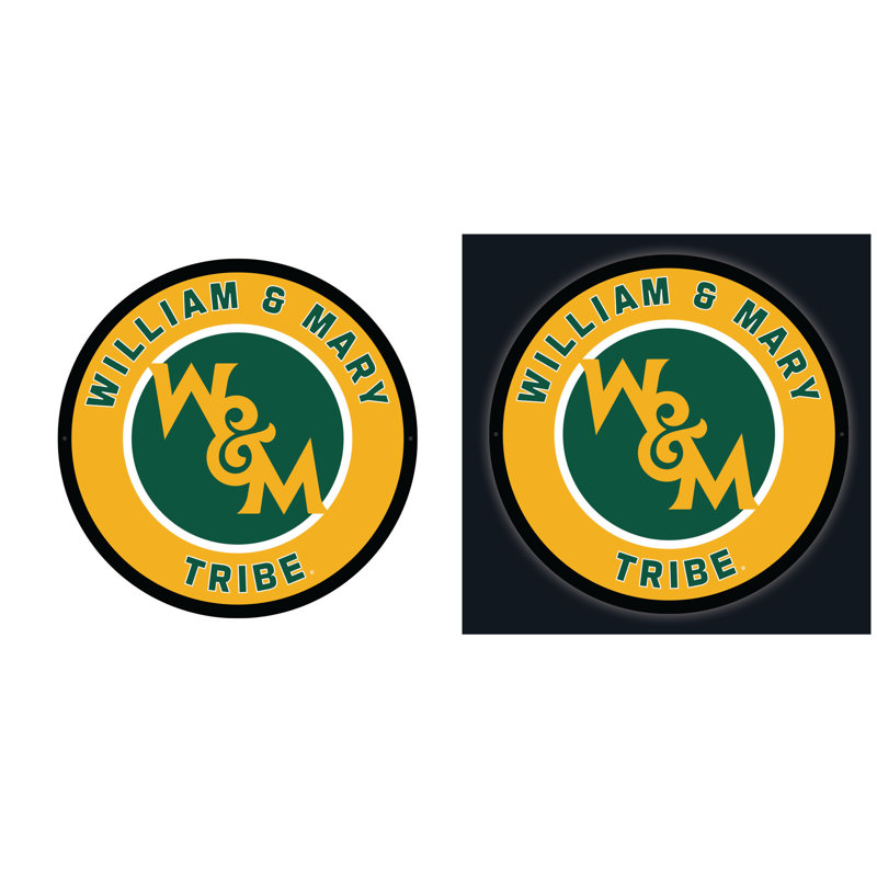 William & Mary Round LED Wall Decor with Backlighting