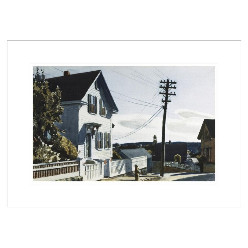 «Adam's House» par Edward Hopper, impression giclée encadrée, H 15,83 po x l 21,75 po
