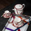 Missoni Coffee Cup & Saucer Nastri  Diam. 2.3", H 2.5", Cap. 4 Oz, Saucer Diam. 4.75"-146143638-146143637