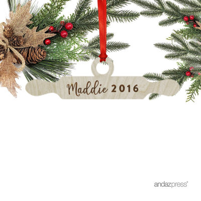 Wood Holiday Shaped Ornament
