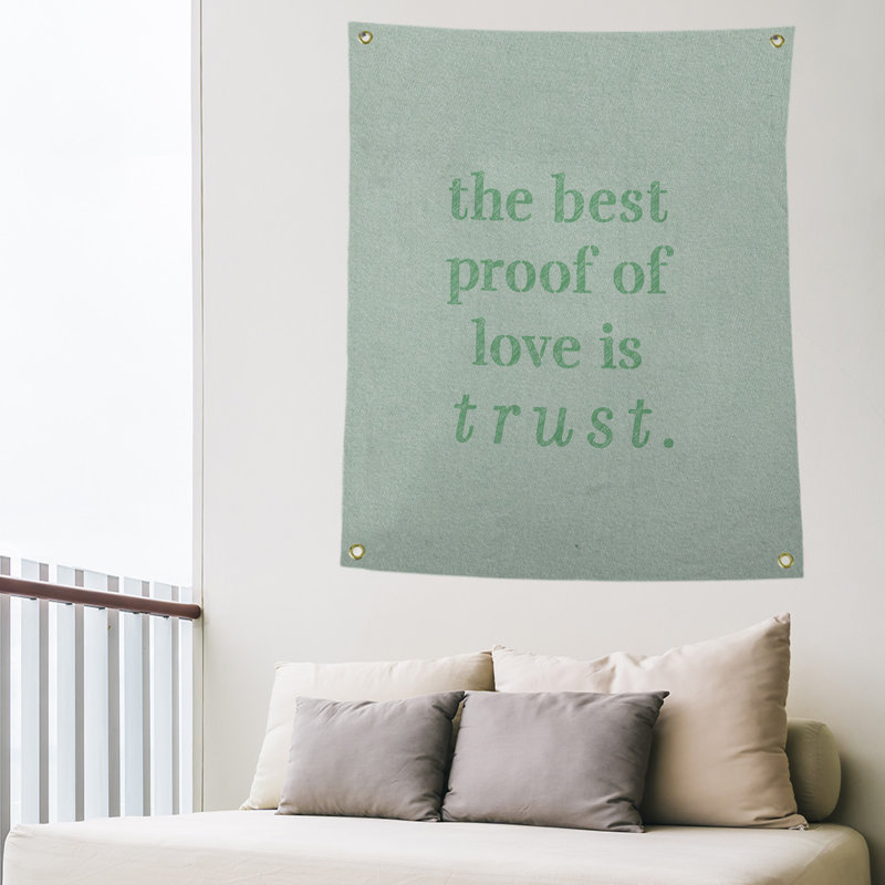 Polyester Tapestry, 59' H x 50" W, Green