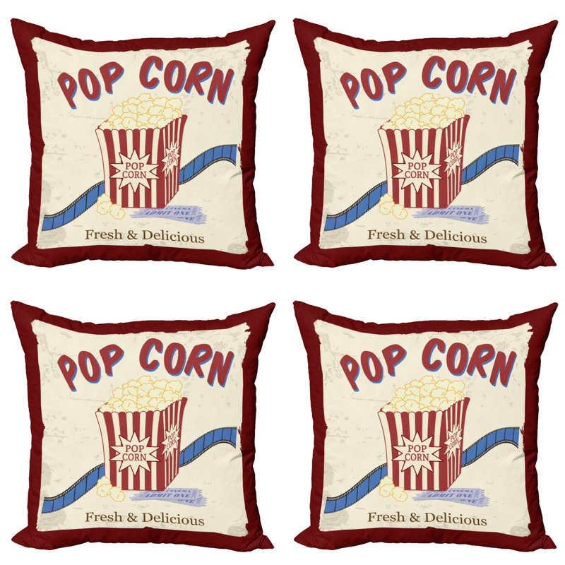 Housse de coussin cinéma, 18" x 18"