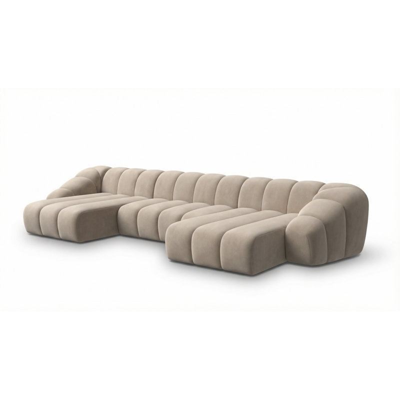 Sofa, 4, 72cm H x 445cm W x 190cm D