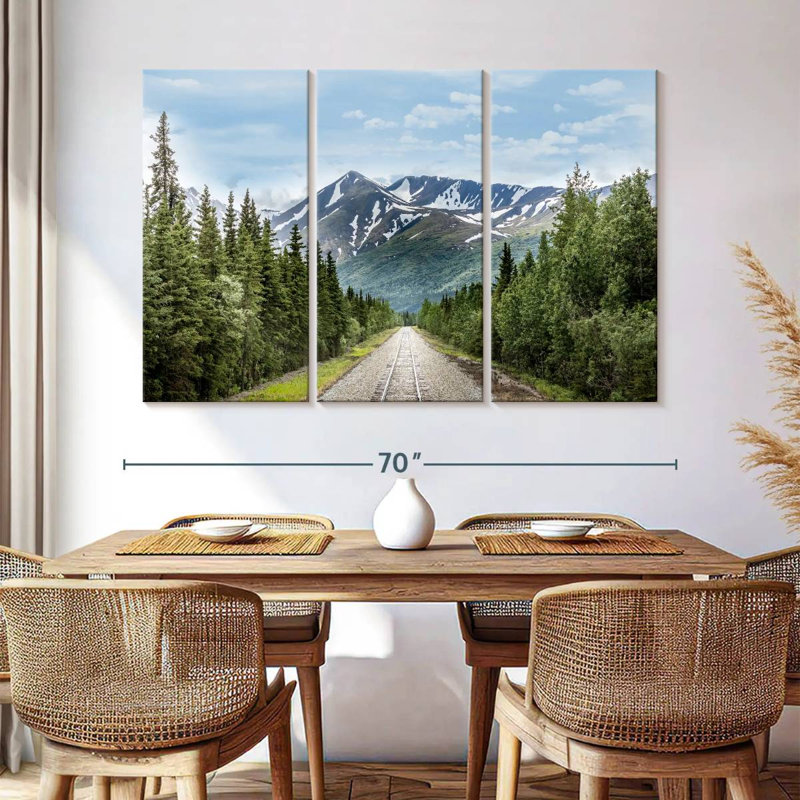 Alvord Train Tracks To Denali, H 42 po x l 65 po