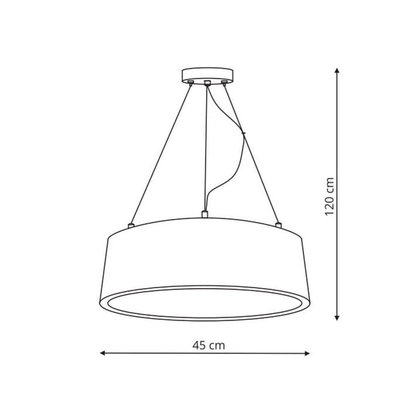 Caffey 1 - Light LED Drum Pendant