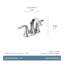 Robinet de salle de bain central avec drain Eva-2510203