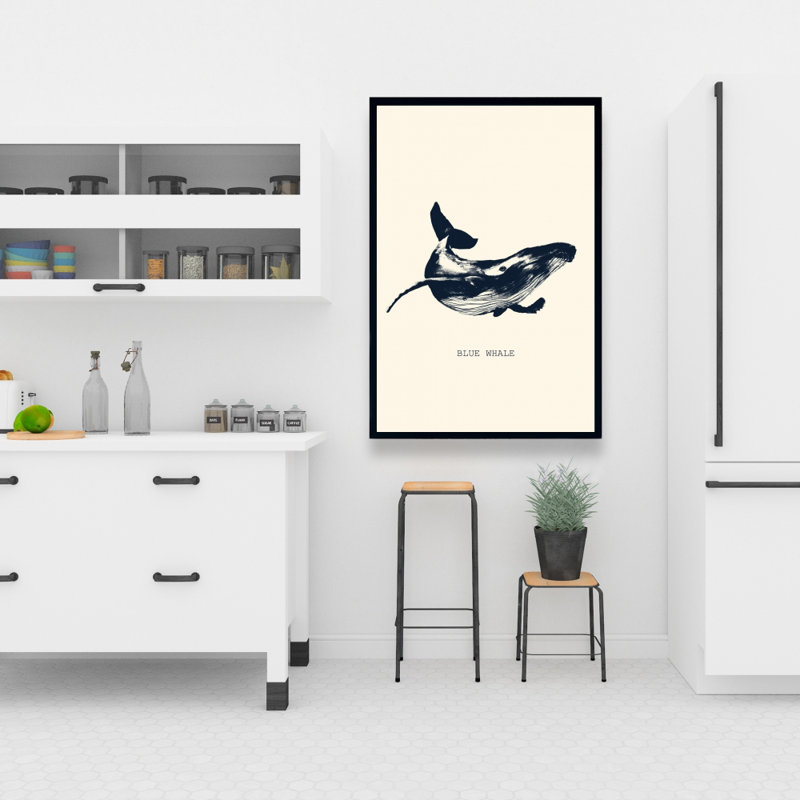 " Blue Whale Sketch ", 36" H x 24" W