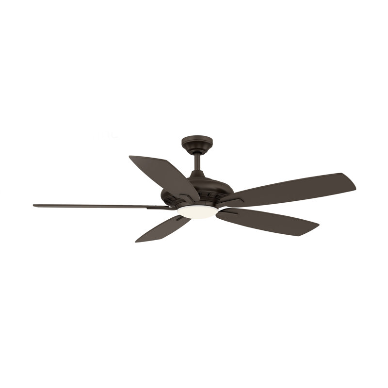 52-Inch Oil Rubbed Bronze LED Ceiling Fan with Remote and Light