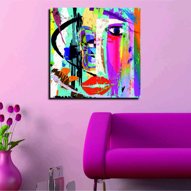 Peinture sur toile tendue