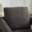 Fauteuil d'appoint pivotant revêtu de tissu bouclé-112730290