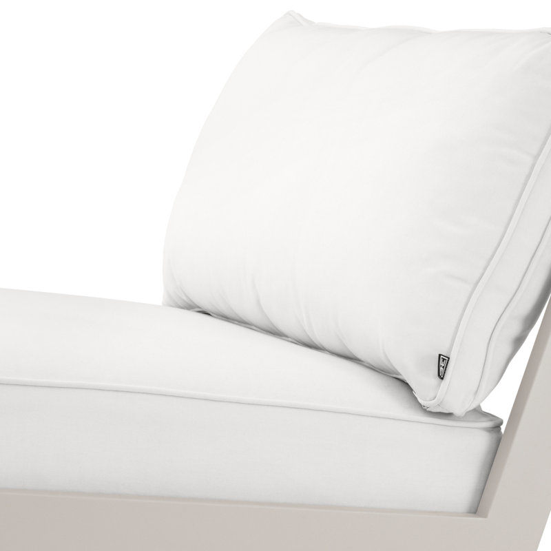 Chaise de patio avec coussins Sunbrella Lomax
