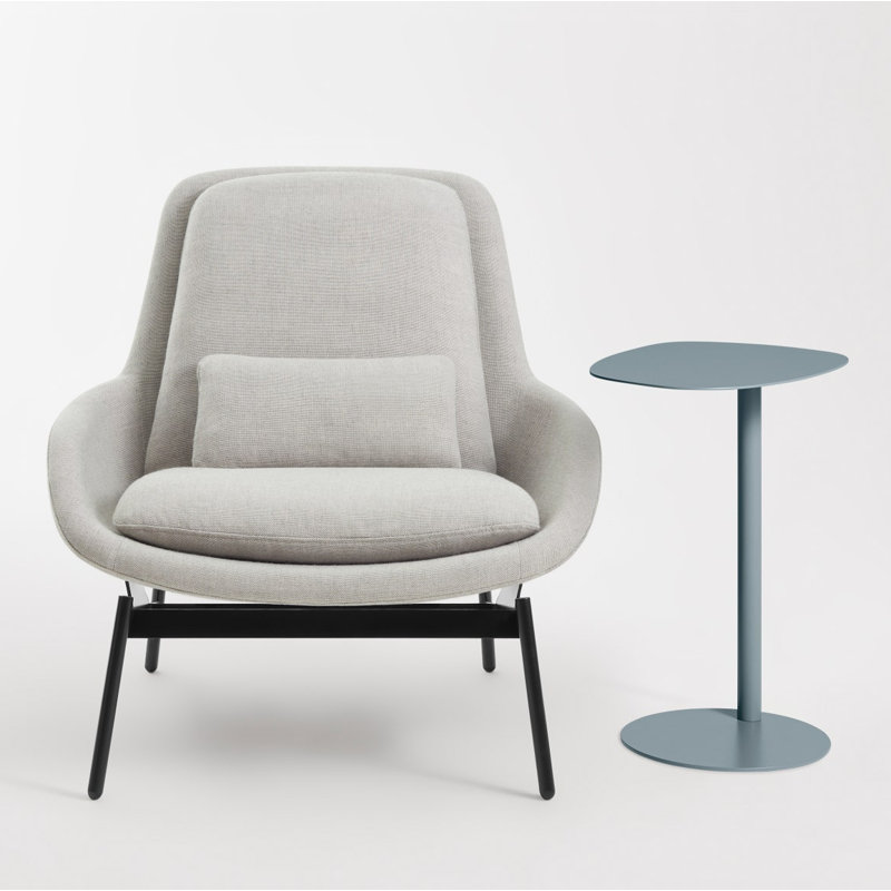 Swole Single End Table, 25" H x 20" W x 15" D, Gray Blue