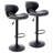 Swivel Upholstered Adjustable Counter stools Set of 2, Modern PU Leather Counter Height Bar Stools with Back and Footrest-117204131-117204133