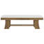 Banc rembourré en polyester 59 po avec rangement ouvert pour entrée, couloir
