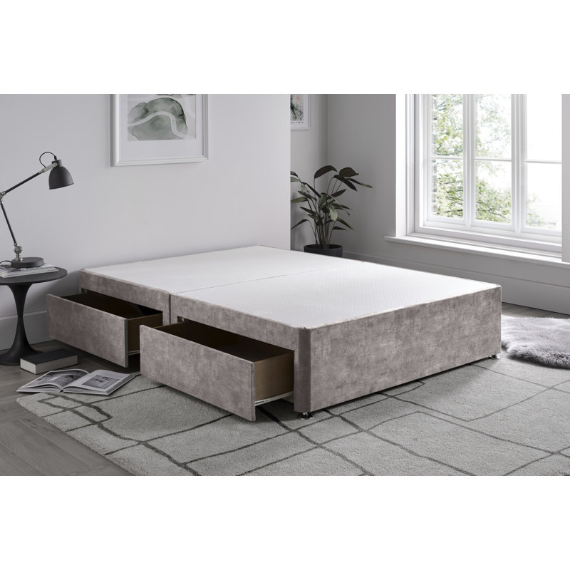 Marble Divan Bed Base, Double (4'6), Steel, No Drawers