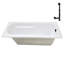 66'' x 34'' Acrylic Soaking Drop-In Bathtub, Drain Included-97544775