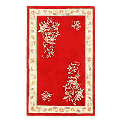 One-of-a-Kind Rectangle 8'1" X 4'11" Hand Knotted Area Rug