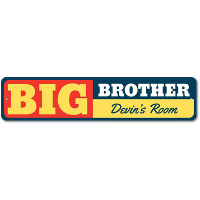 Plaque en métal Big Brother