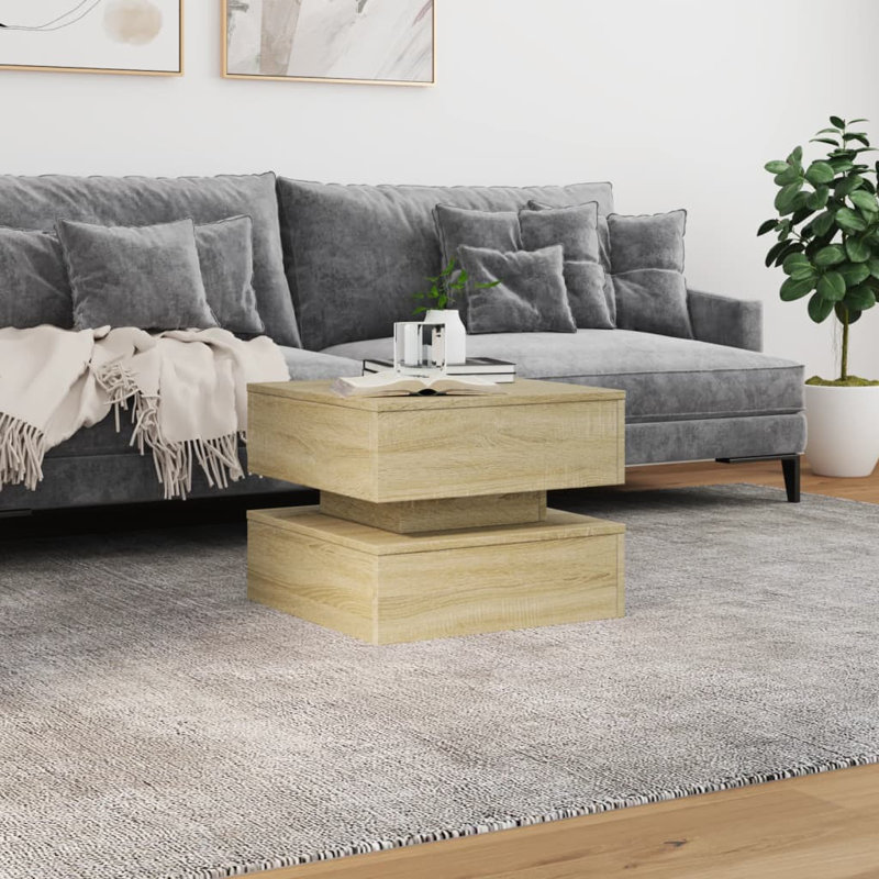 Caylen Block Coffee Table, Sonoma Oak