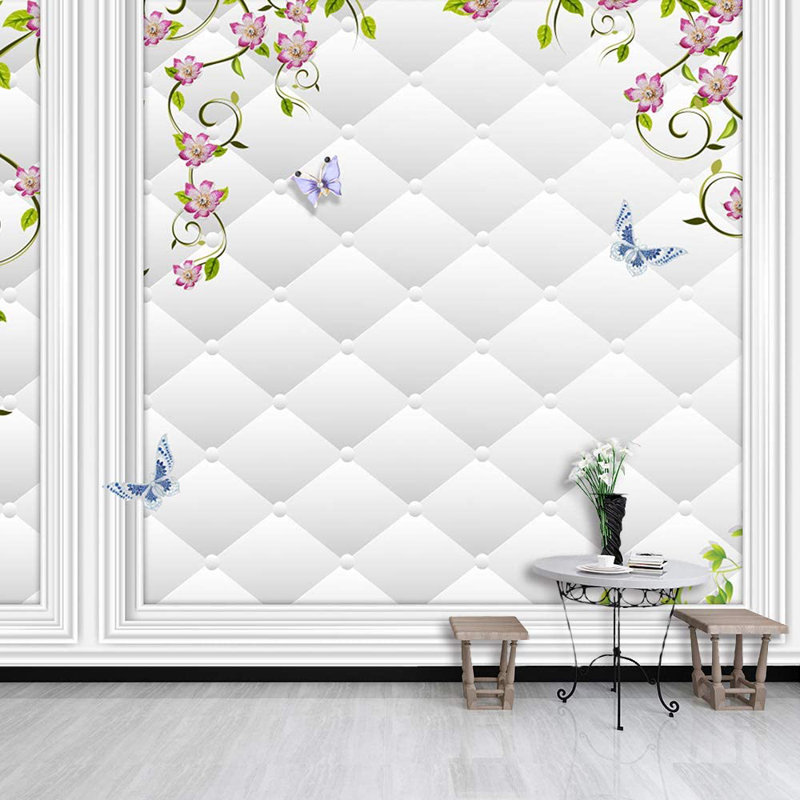 Floral And Botanical WMR-WALLFACE-1908-H14, 100" L x 144" W