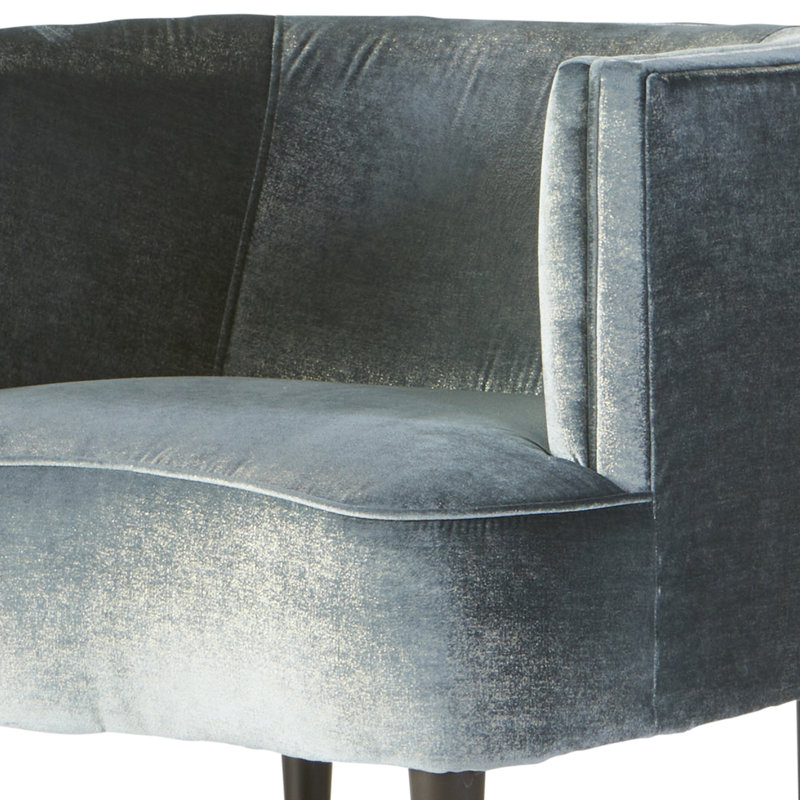 Raudez Upholstered Barrel Chair, Burnell Spa Velvet