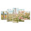 «Pink and Green Farm», ensemble de reproductions d'art mural