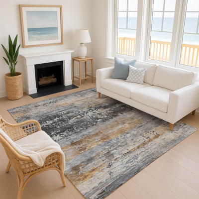 Premium Machine Washable Mayfield AMF2146 abstract Rug