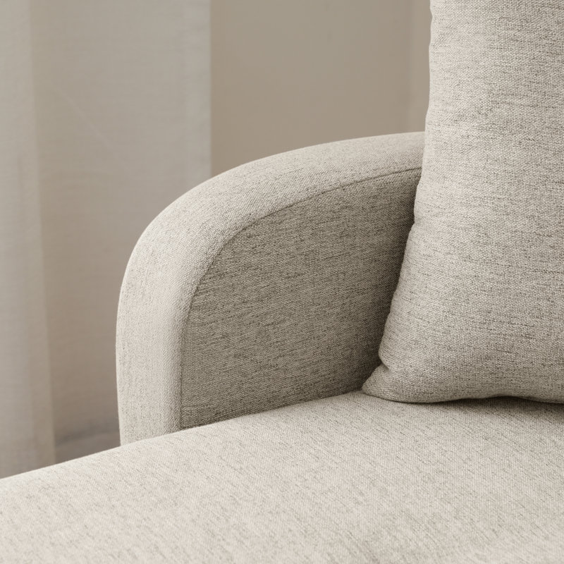 3 Seater Linen Sofa, Beige