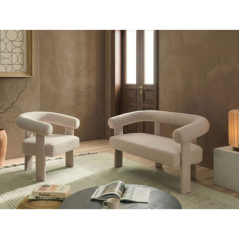 ILBRO 2 - Piece Living Room Set, Beige