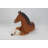 Large Laying Down Horse Colt Statue